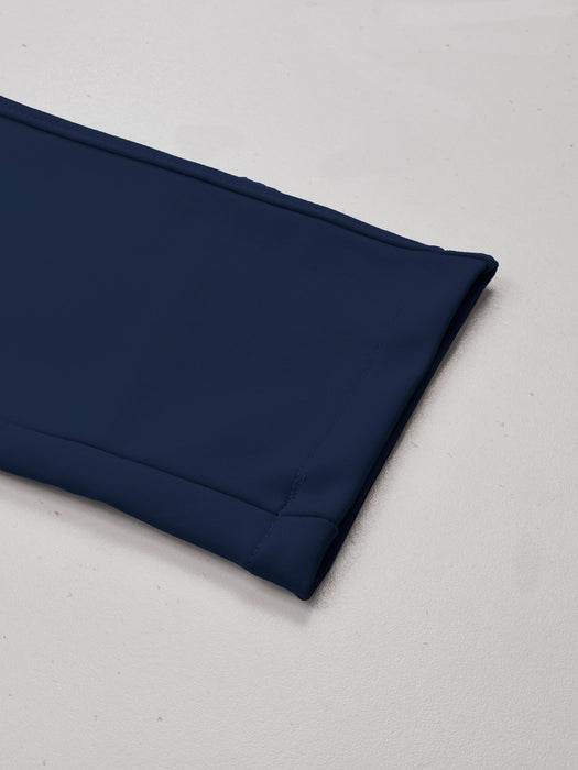 Louis Vicaci Interlock Stretchy Slim Fit Lycra Pent For Men-Navy Blue-RT1885