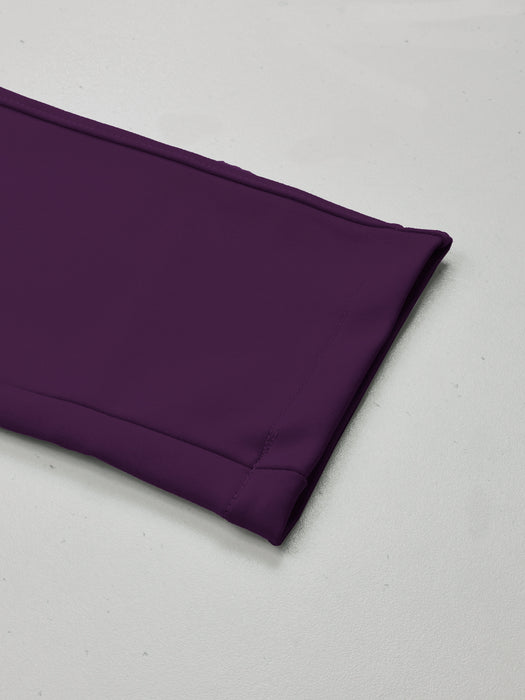 Louis Vicaci Interlock Stretchy Slim Fit Lycra Pent For Men-Purple-RT1902