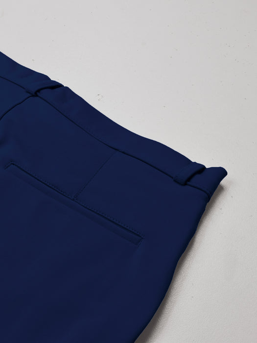 Louis Vicaci Interlock Stretchy Slim Fit Lycra Pent For Men-Navy Blue-RT1885