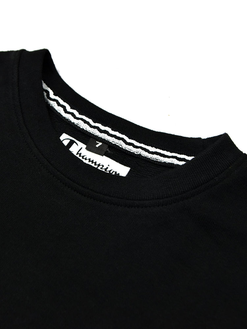 Champions Terry Fleece Sweatshirt For Kids-Black-SP5486
