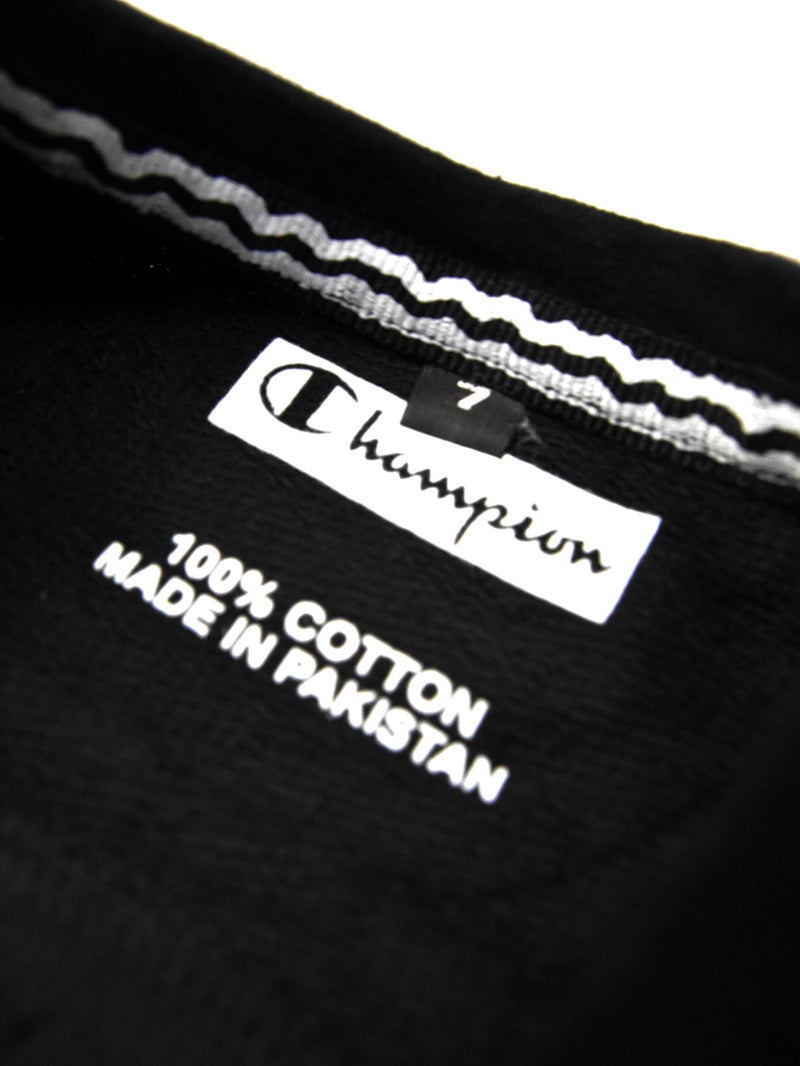 Champions Terry Fleece Sweatshirt For Kids-Black-SP5486