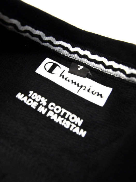 Champions Terry Fleece Sweatshirt For Kids-Black-SP5486