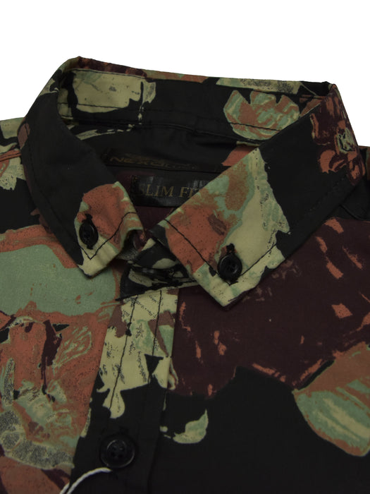 Oxen Nexoluce Premium Slim Fit Casual Shirt For Allover Print-SP6560