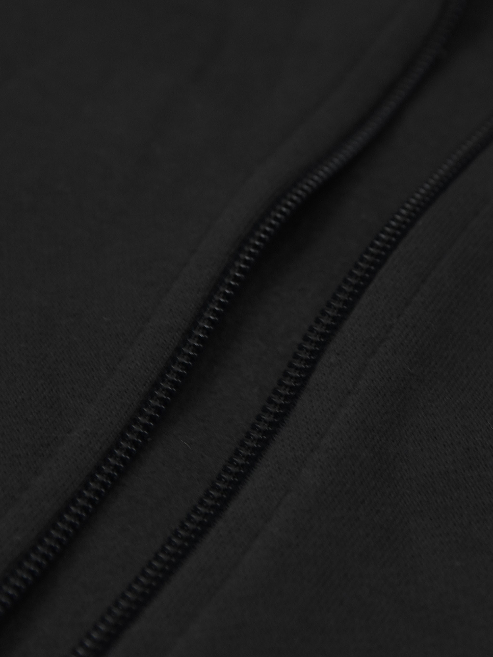Next Fleece Zipper Hoodie For Men-Light Black-NA13935