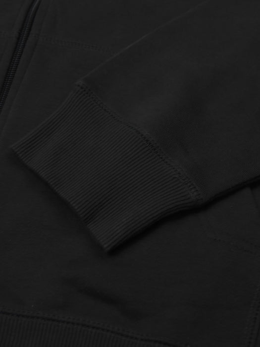 Next Fleece Zipper Hoodie For Men-Light Black-NA13935