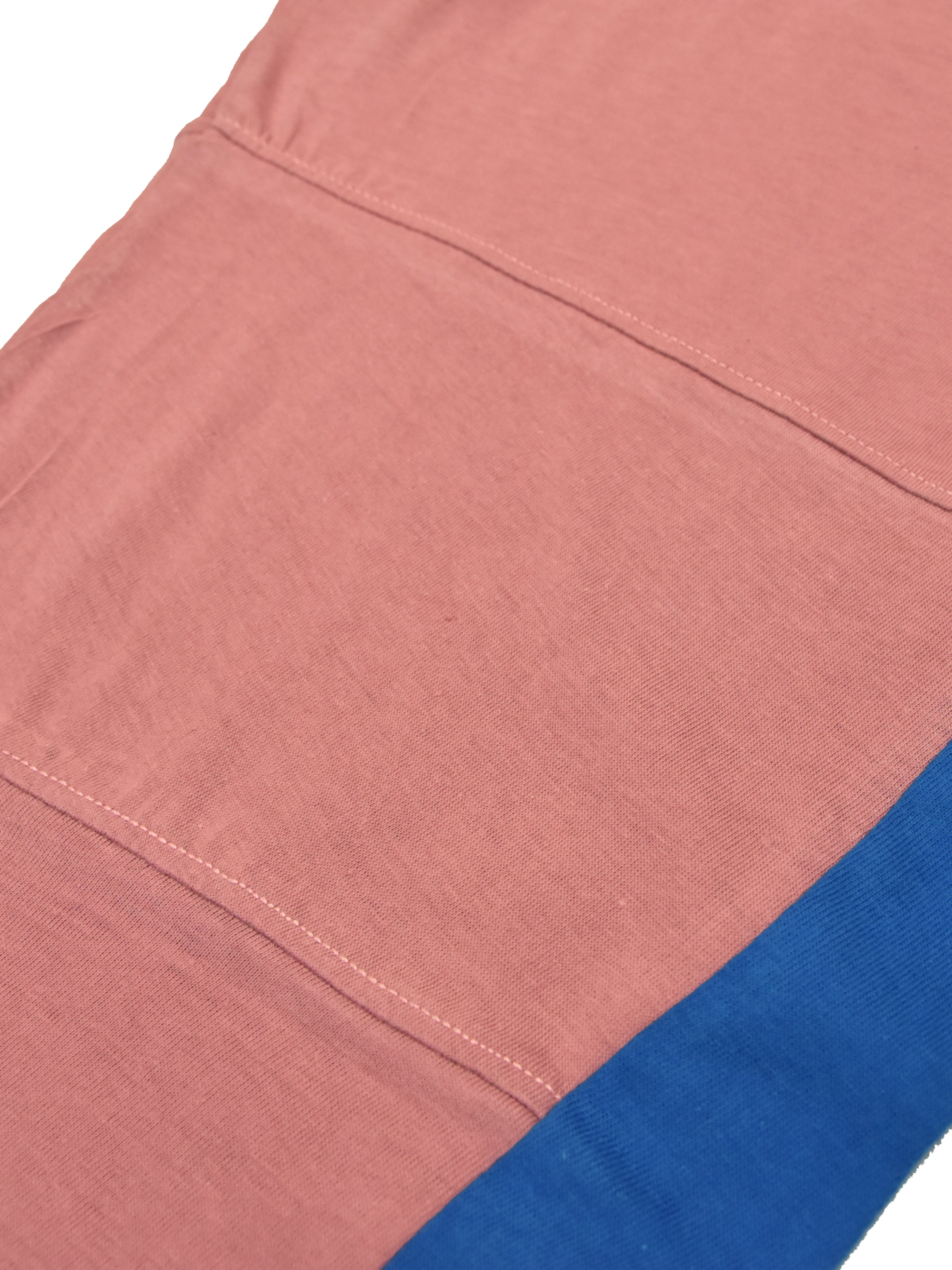 Summer Single Jersey Slim Fit Trouser For Men-Light pink With Blue Stripes-SP6699