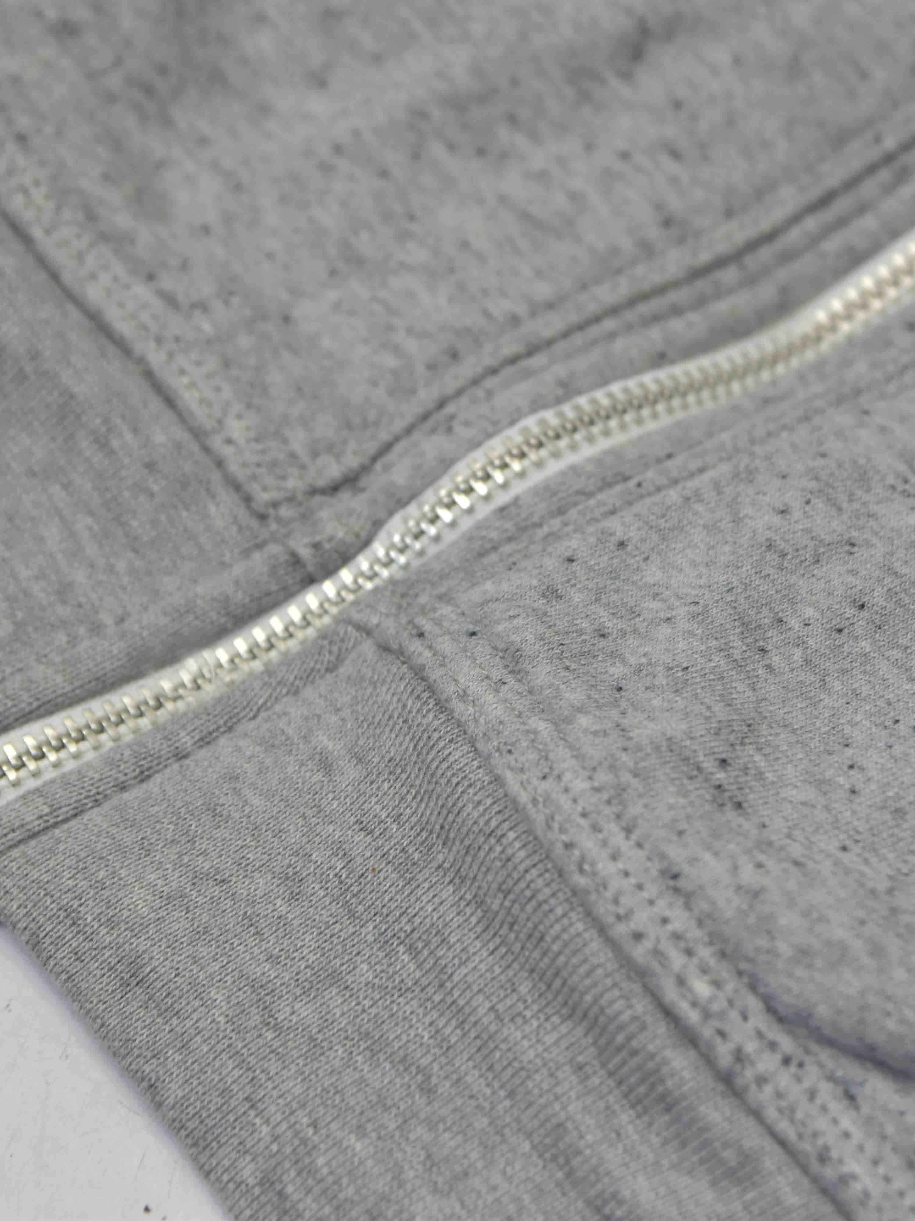 Adidas Faux Fur Zipper Hoodie For Men-Grey Melange-NA13961