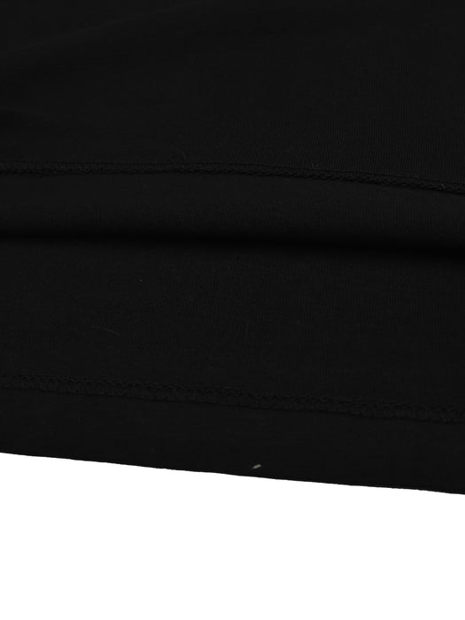 Maxx Crew Neck Long Sleeve Single Jersey Tee Shirt For Kids-Black & White-RT233