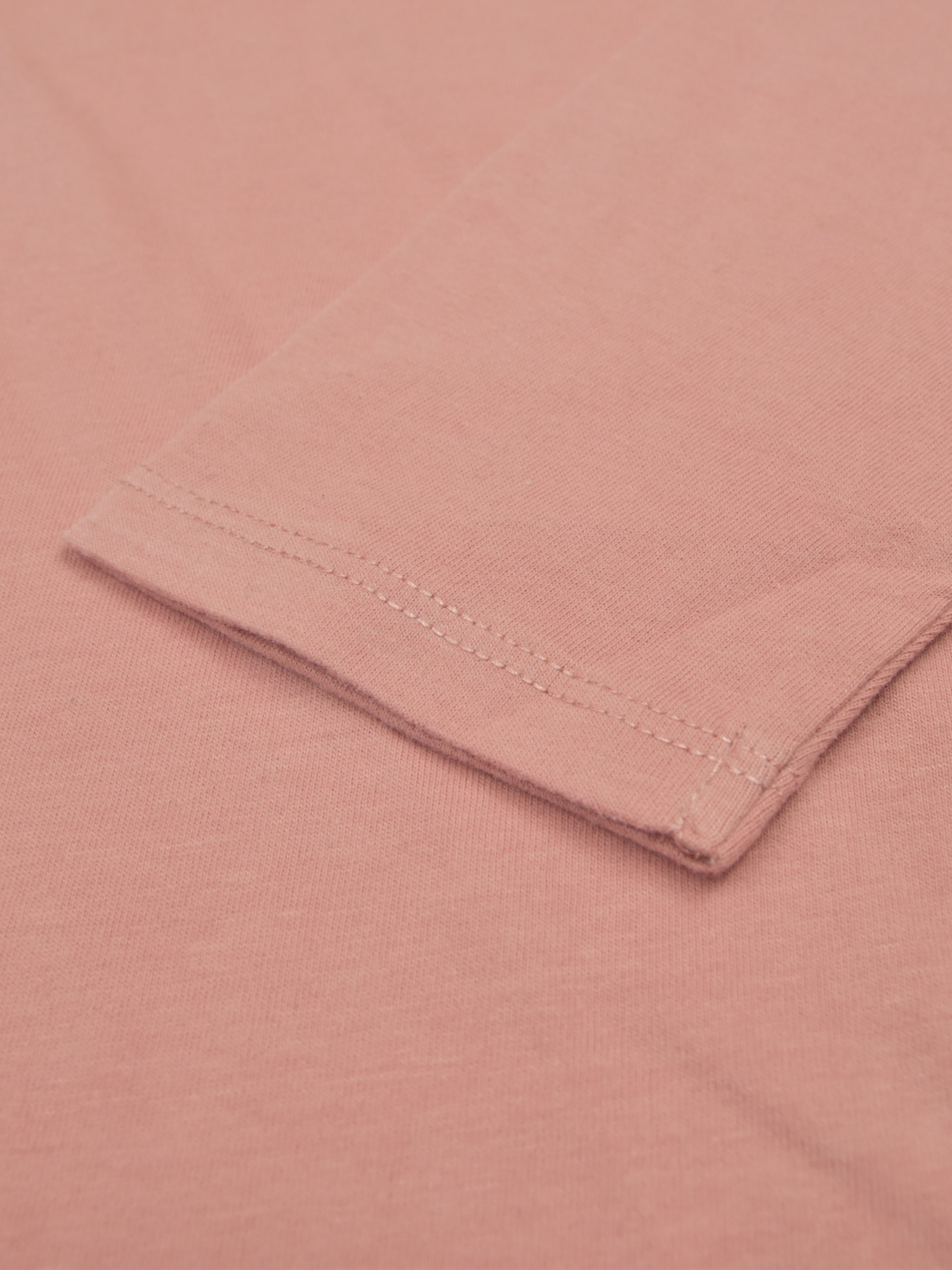Maxx Single Jersey Half Sleeve Crew Neck Tee Shirt For Girls-Tea Pink-RT730