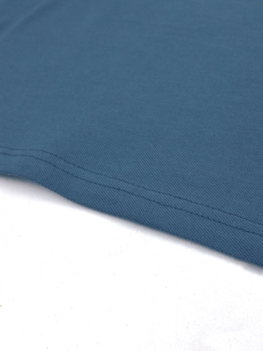 Summer Polo Shirt For Men-Bond Blue & Black-RT752
