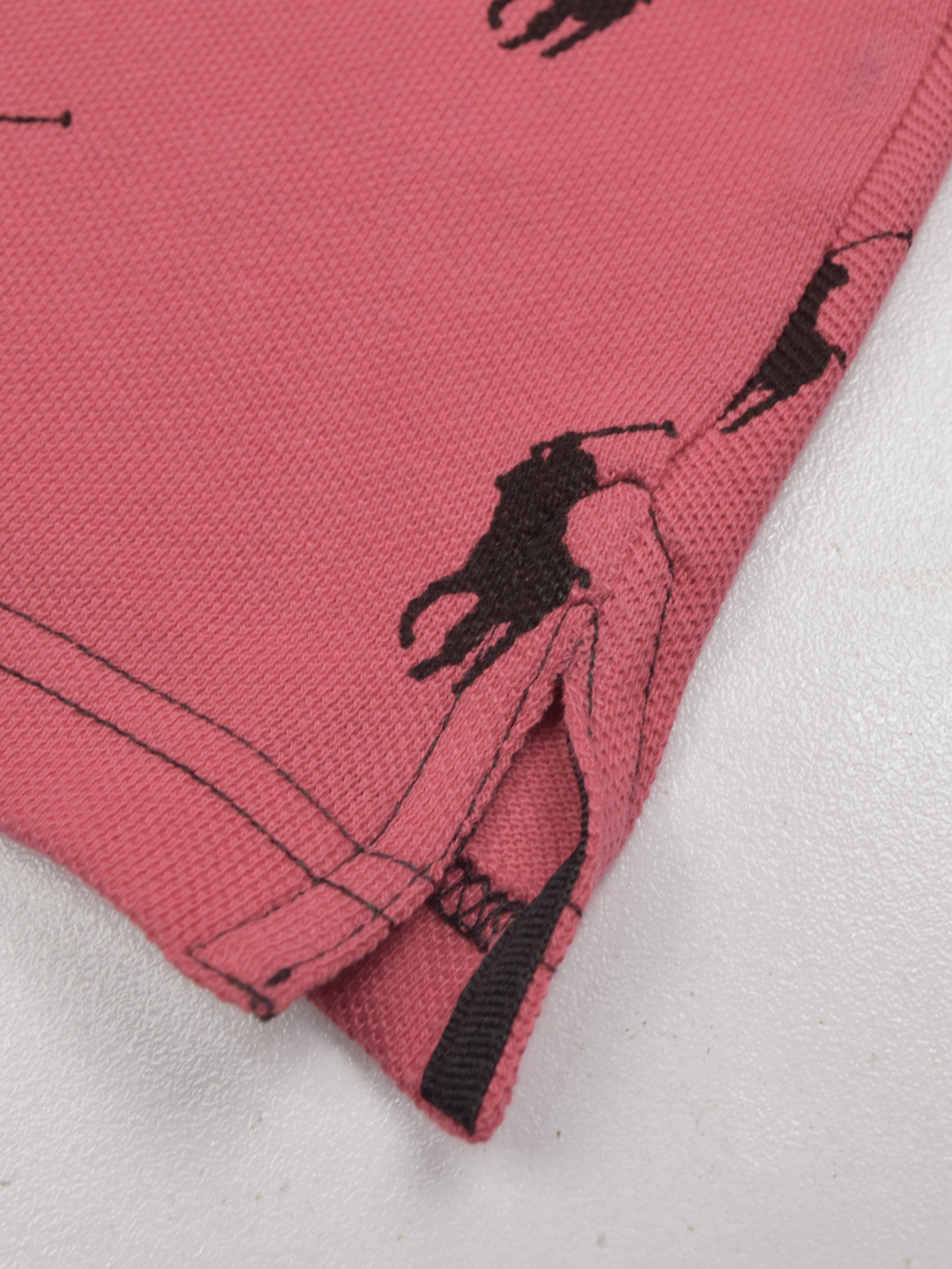 Summer Polo Shirt For Men-Dark Pink-AN3961