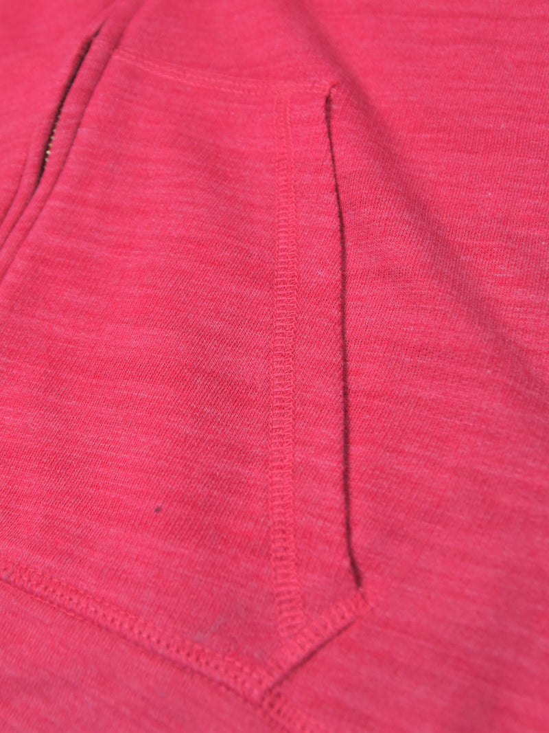 NK Terry Fleece Zipper Hoodie For Men-Pink Melange-SP6239