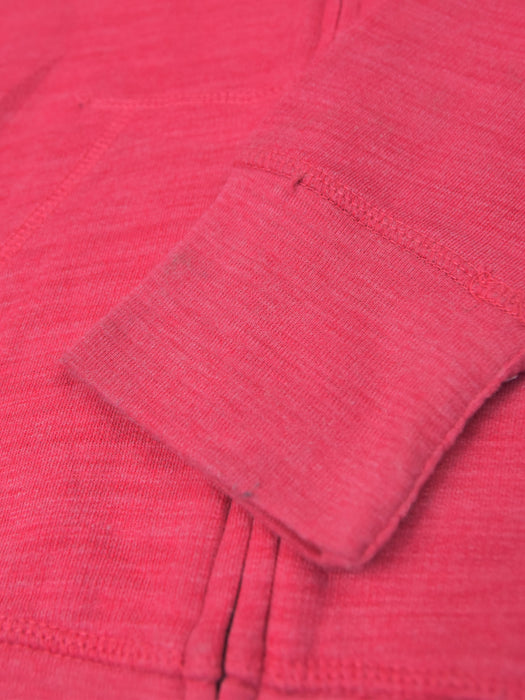 NK Terry Fleece Zipper Hoodie For Men-Pink Melange-SP6239