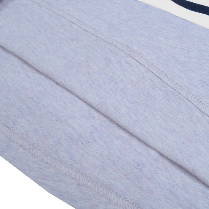 NK Half Sleeve Stylish Single Jersey Top For Women-Grey Melange With Panels-RZ13