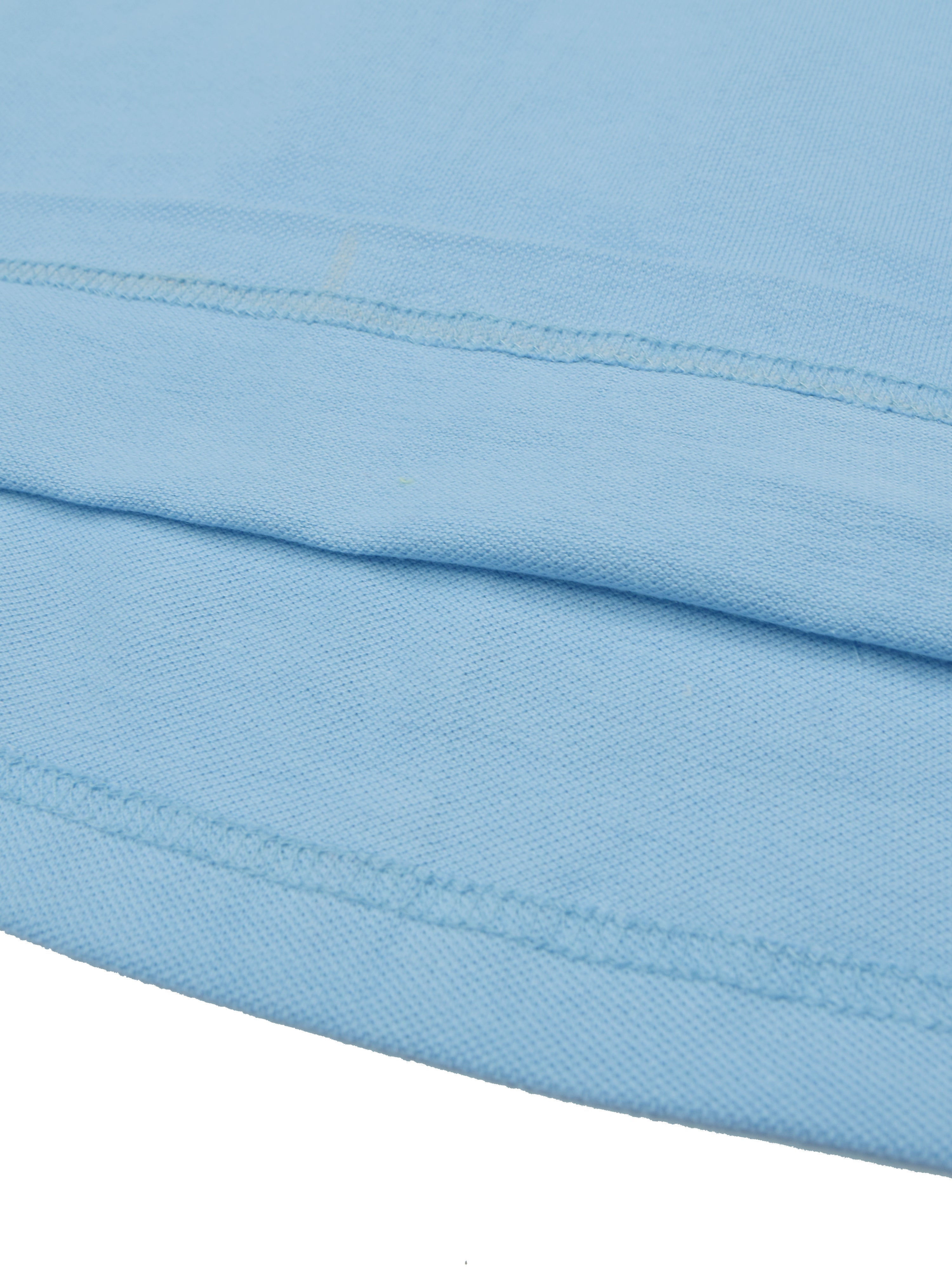 Summer Polo Shirt For Men-Blue White Grey Melange & Green Pannel-SP6503