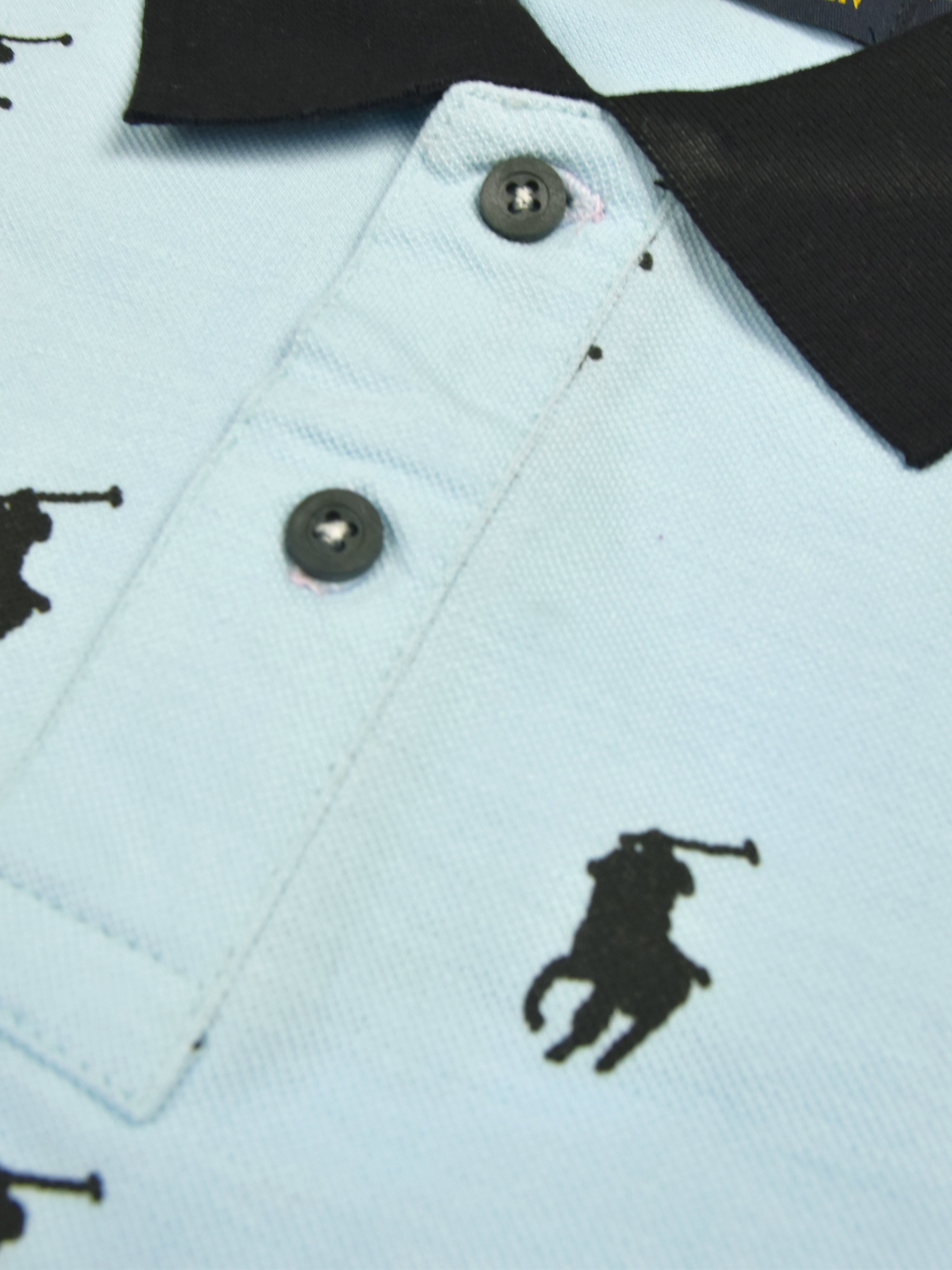 Summer Polo Shirt For Men-Sky Blue-AN3966