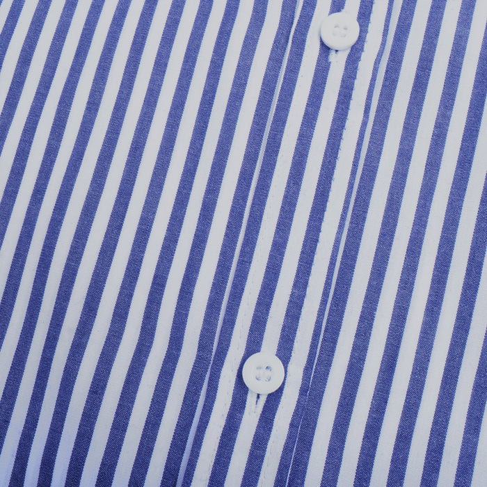 Oxen Nexoluce Premium Slim Fit Casual Shirt For Men-Blue & White Stripes-SP4416