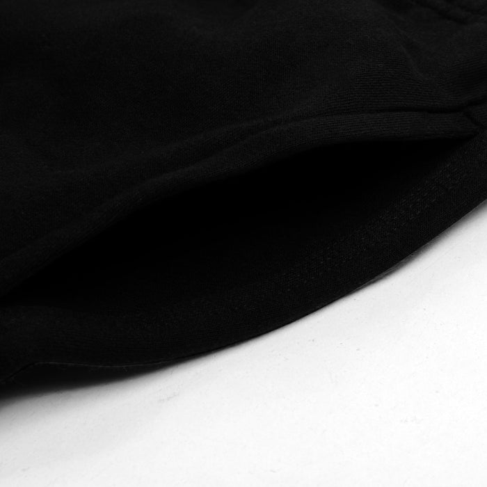 RB Heavy Fleece Regular Fit Gathering Bottom Trouser For Men-Black-RT1157