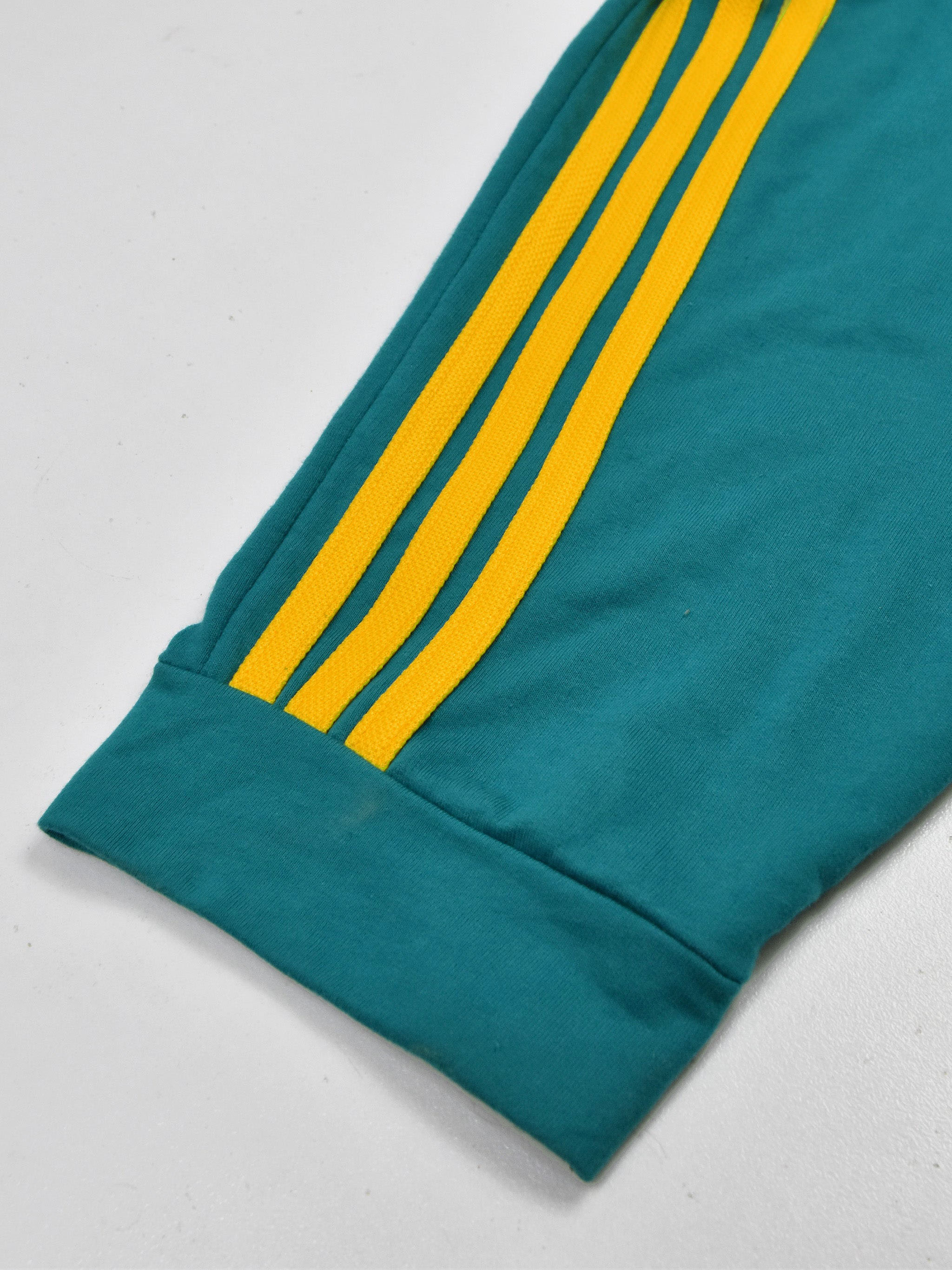 Summer Jersey Terry Slim Fit Bermuda Short For Men-Dark Cyan with Stripes-RT2430