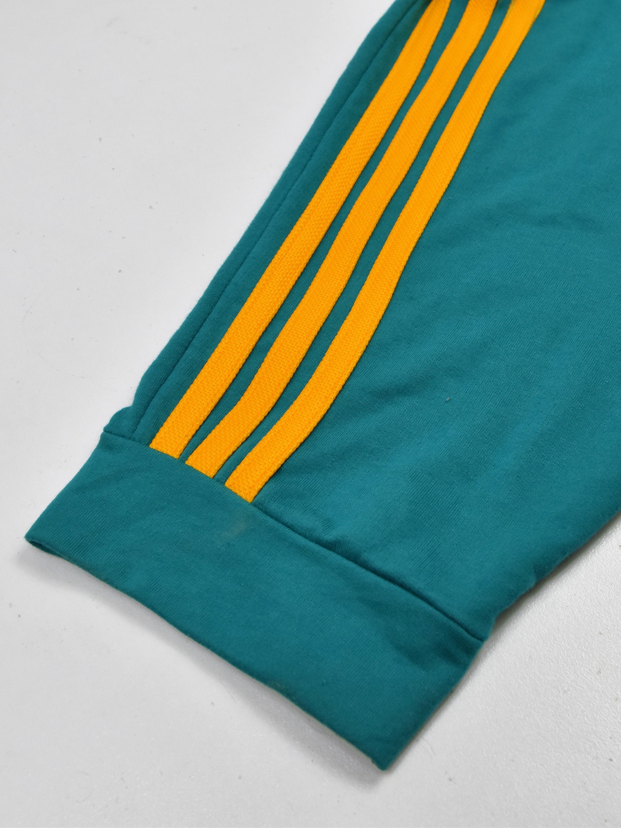 Summer Jersey Terry Slim Fit Bermuda Short For Men-Dark Cyan with Stripes-RT2439