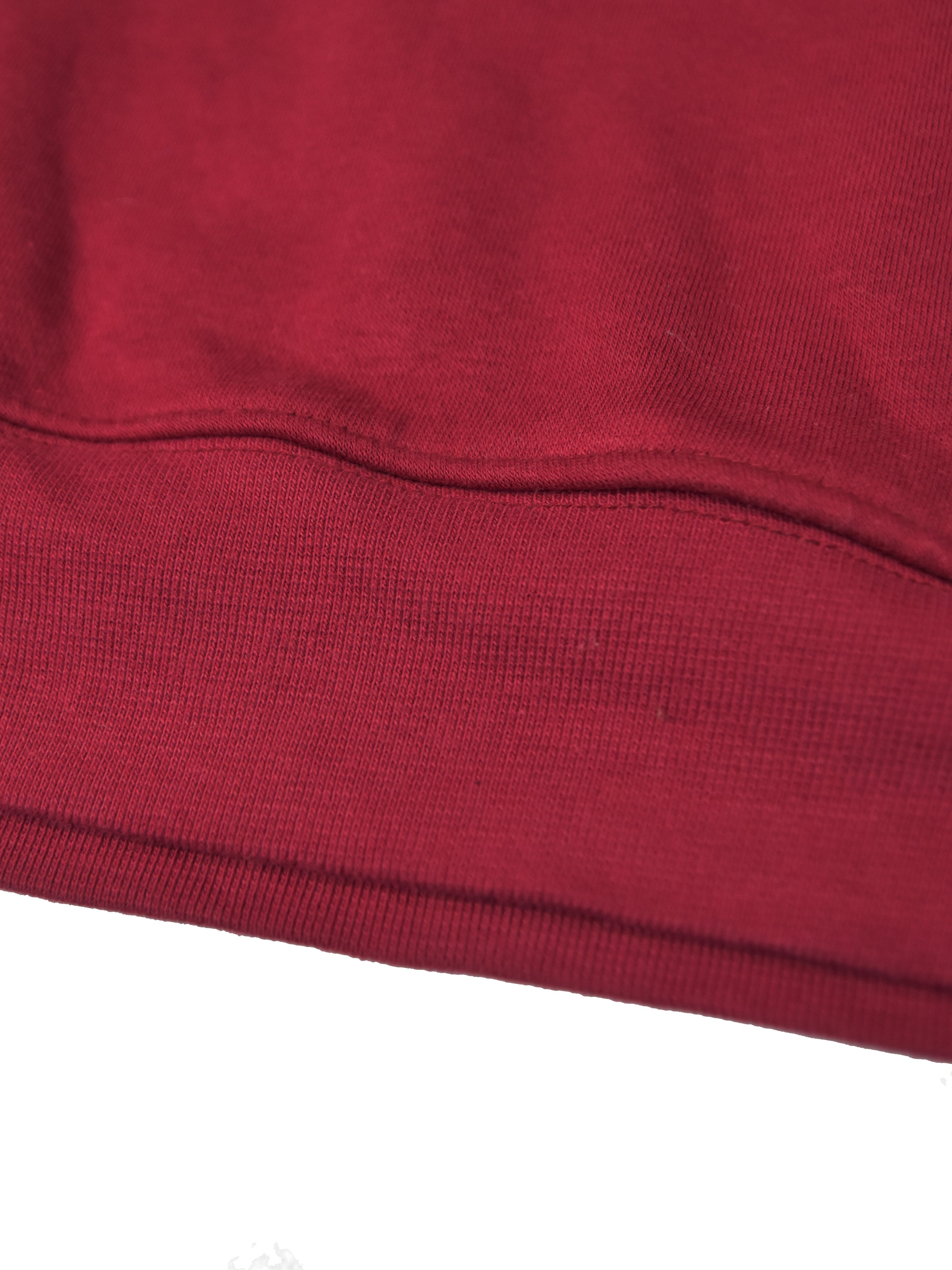 NK Fleece Cowl Neck Sleeveless Hoodie For Men-Maroon-RT2135