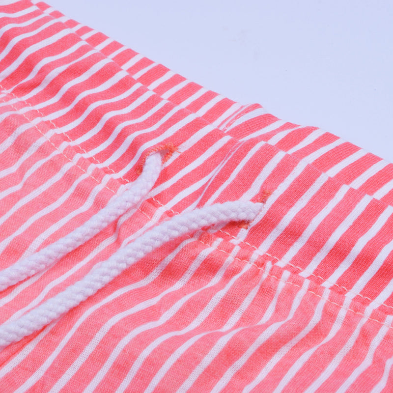 U.S Polo Sleeve Less Sleeping Suit For Women-Pink Striper-RT603