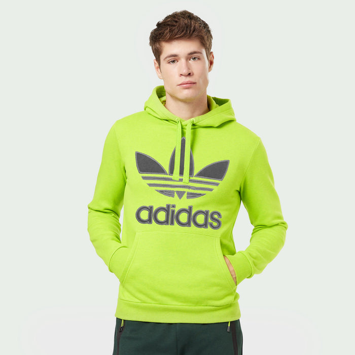 Fleece Pullover Hoodie For Men-Light Pale Green-NA10280