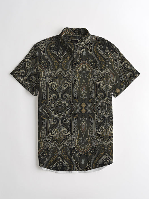 Oxen Nexoluce Premium Slim Fit Casual Shirt For Men-Allover Print-SP6968