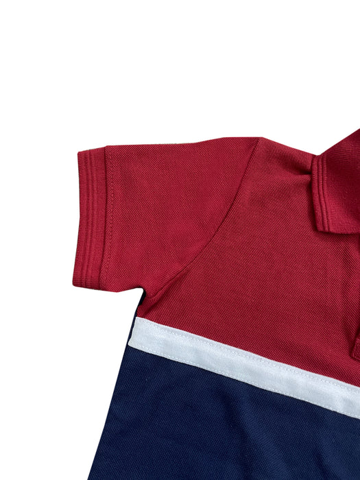 USPA Half Sleeve P.Q Polo Shirt For Kids-Red & Navy-RT1931