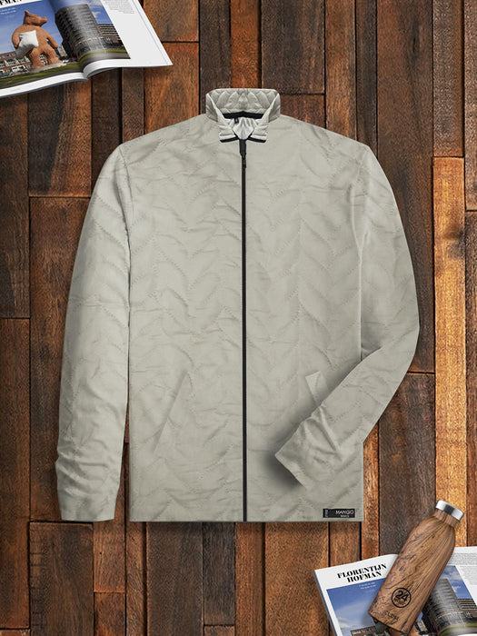 Mango Quilted Zipper Mock Neck Jacket For Kids-Light Skin-RT994