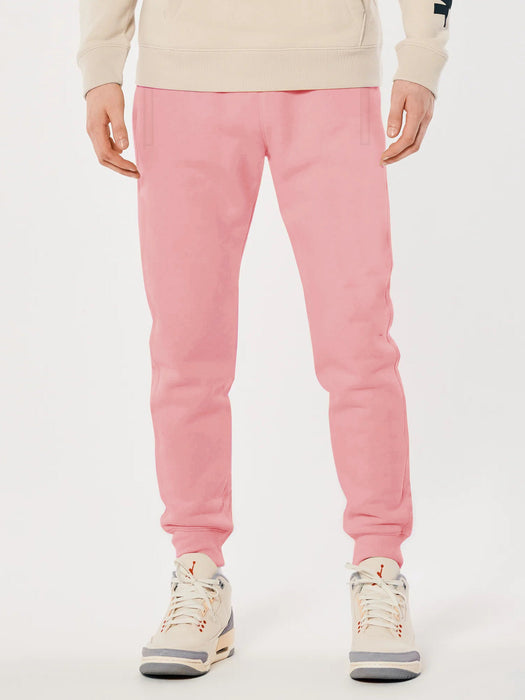 Premium Quality Terry Fleece Slim Fit Jogger Trouser For Men-Pink Faded-RT2152