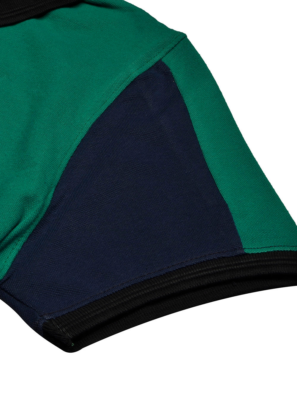 Summer Polo Shirt For Men-Dark Cyan Green Melange & Dark Navy-RT2368