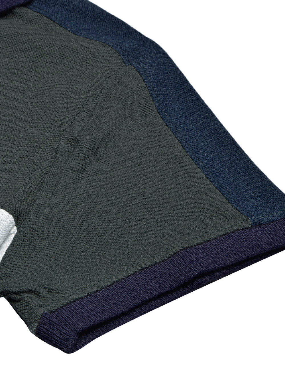 Summer Polo Shirt For Men-White with Dark Slate Grey-RT2361