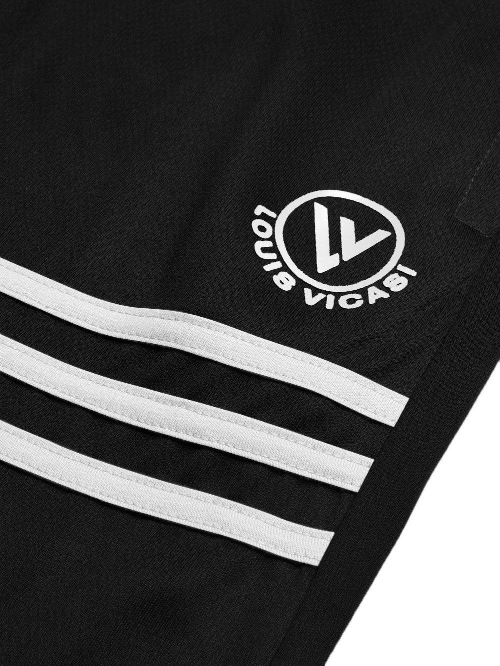 Louis Vicaci Summer Active Wear Tracksuit For Men-Black-RT2415