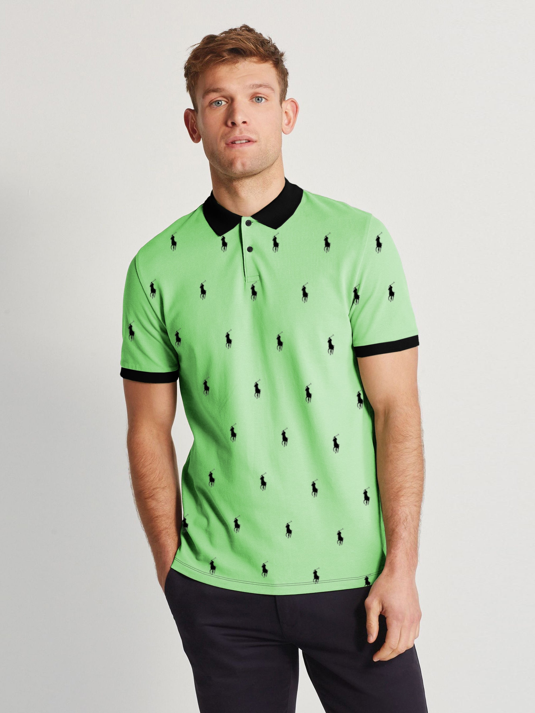 PRL Stylish Pique Summer Polo For Men-Green-RT338