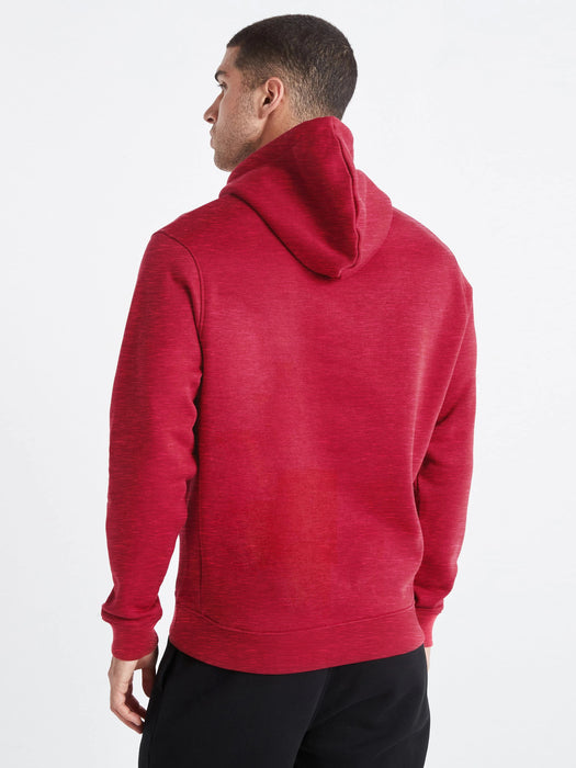 Premium Quality Fleece Burnout Wash Pullover Hoodie For Men-Carrot Melange-RT1336