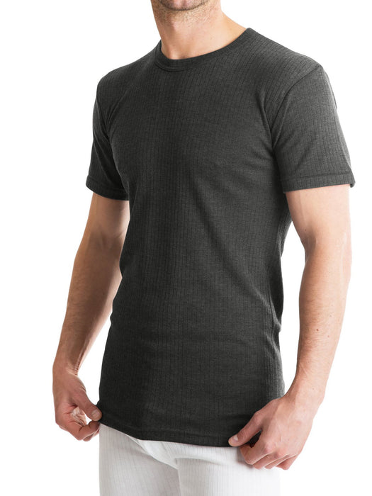 Next Thermal Under Jacket Half Sleeve Shirt For Men-Charcoal-RT2297