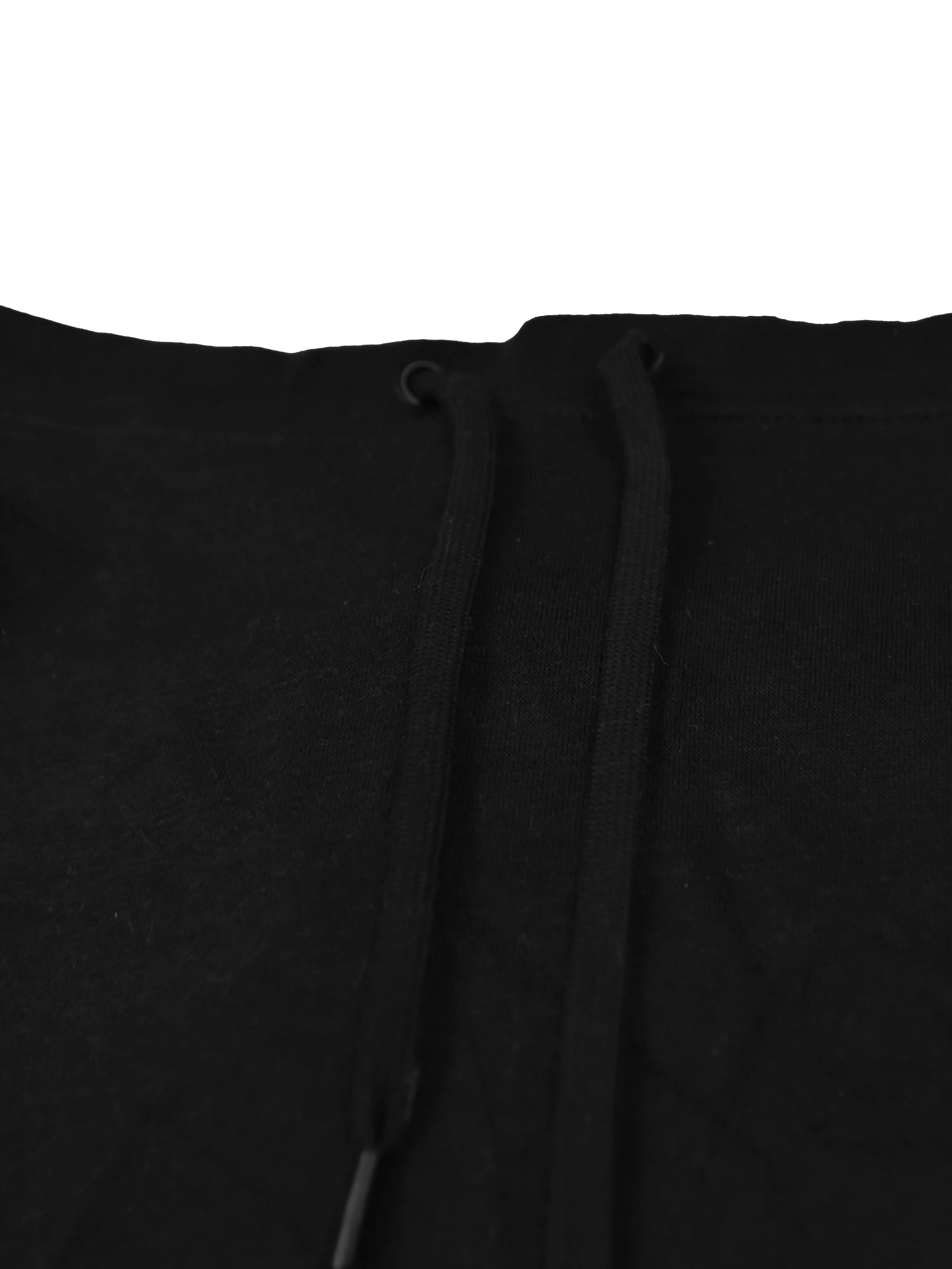 NK Fleece Cowl Neck Sleeveless Hoodie For Men-Black-RT2138