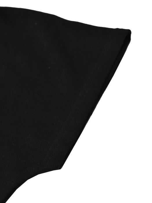 NK Fleece Cowl Neck Sleeveless Hoodie For Men-Black-RT2138
