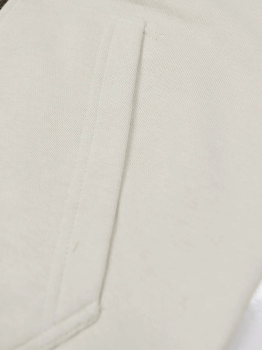 NK Fleece Zipper Hoodie For Men-Smoke White-RT2109