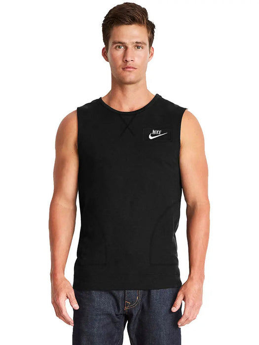 NK Terry Fleece Sleeveless Sweatshirt For Men Black-RT21310