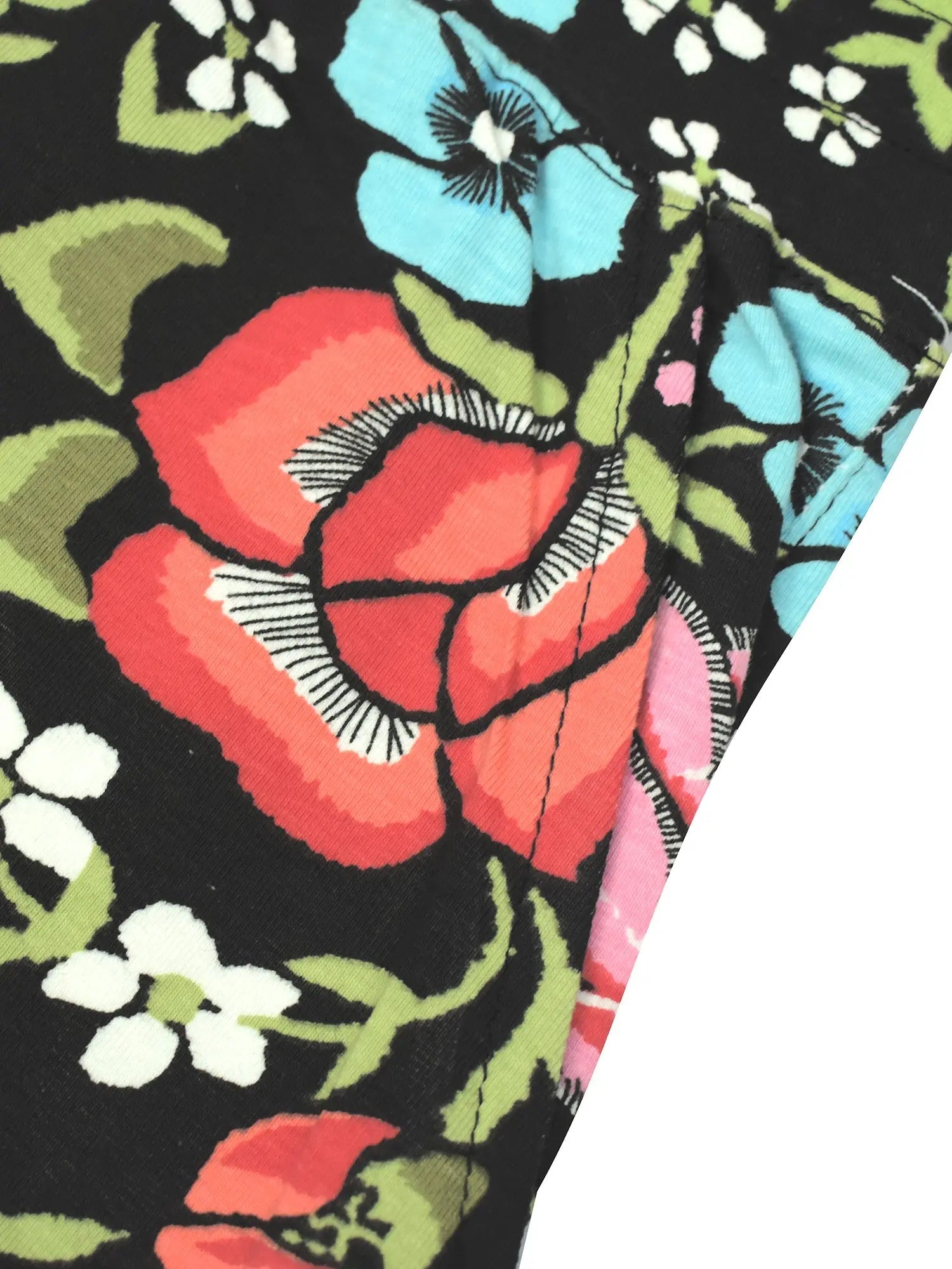 Next Summer Signle Jersey Short For Men-Black with Allover Floral Print-SP8294