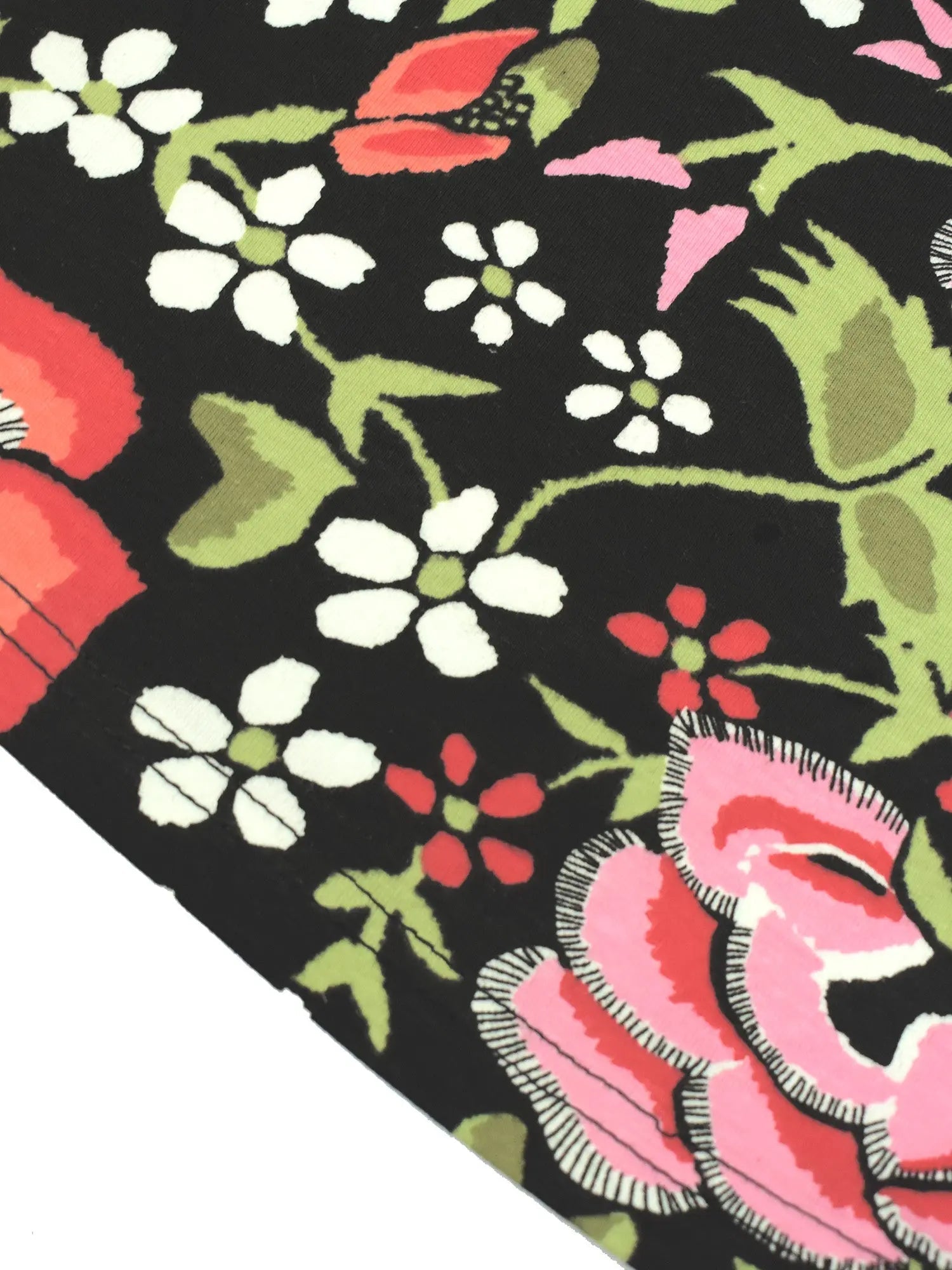 Next Summer Signle Jersey Short For Men-Black with Allover Floral Print-SP8294