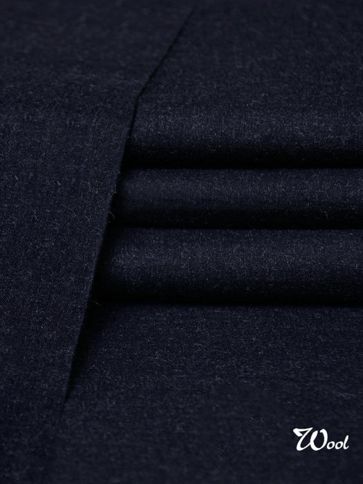 Soft Lawrencepur Wool Unstitched Fabric For Winter-Dark Blue-RT1280