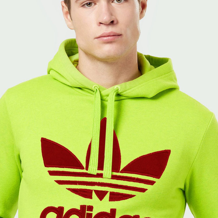 Fleece Pullover Hoodie For Men-Light Pale Green-NA10280