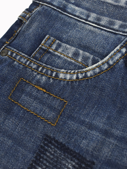 Mexx Jeans Denim Short For Ladies-Dark Navy Faded-F246