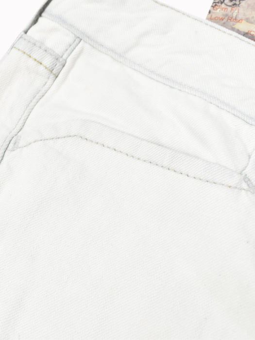 Colin's Denim Short For Ladies-White-F249