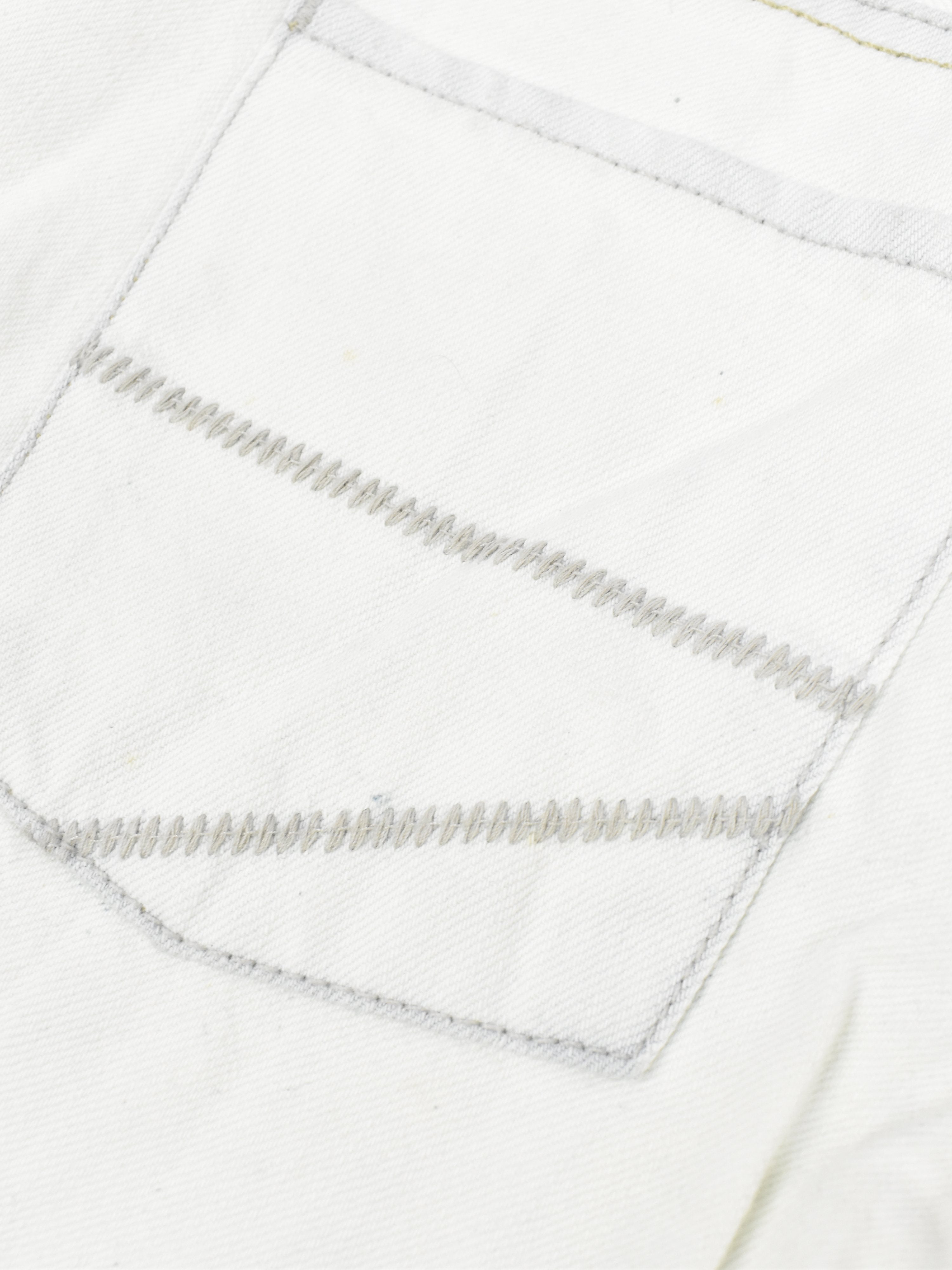 Colin's Denim Short For Ladies-White-F249