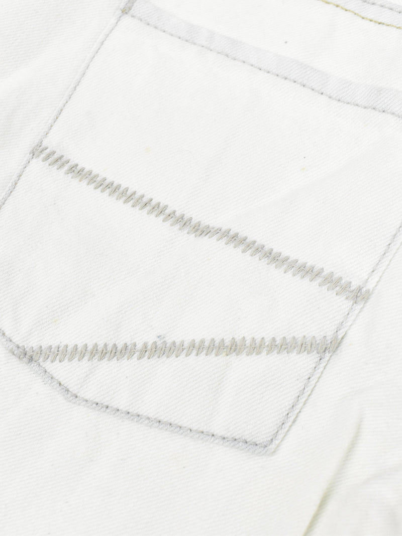 Colin's Denim Short For Ladies-White-F249