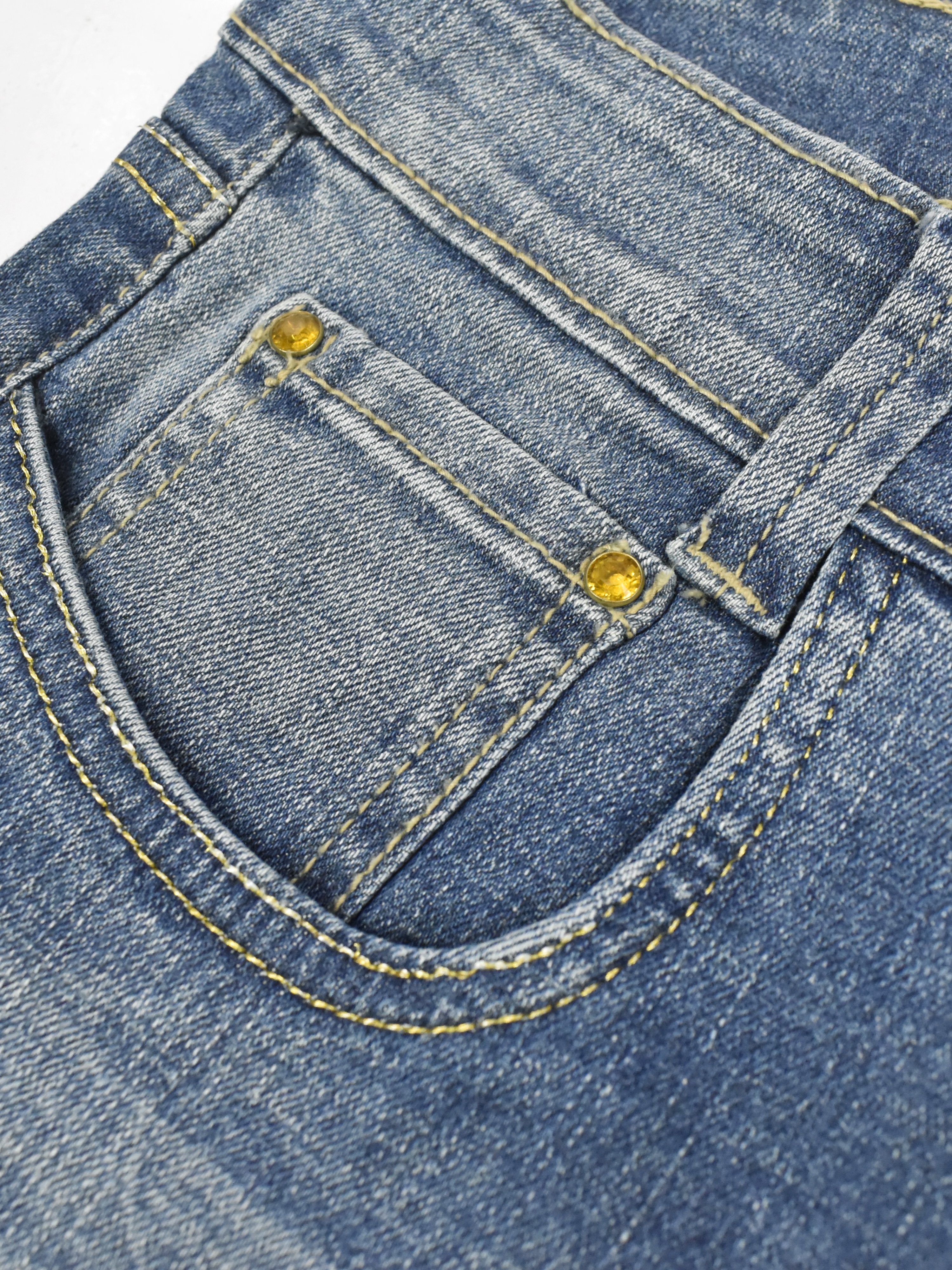 G.Unit Denim Short For Ladies-Navy Faded-F231